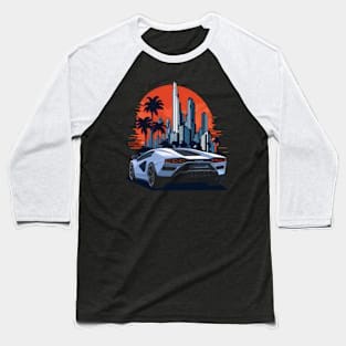 Lamborghini Countach Sport car city Baseball T-Shirt